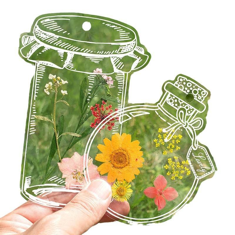 🌸 Aesthetic Transparent Dried Flower Bookmark