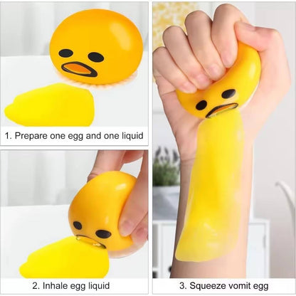 🐣 Funny Egg “Vomit” Squeeze Toy