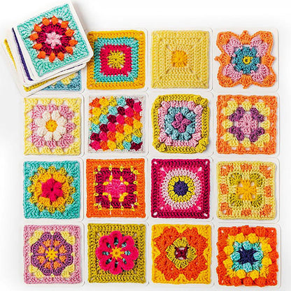 🧶 Crochet Granny Square DIY Kit – Beginner Knitting Crochet Craft Set