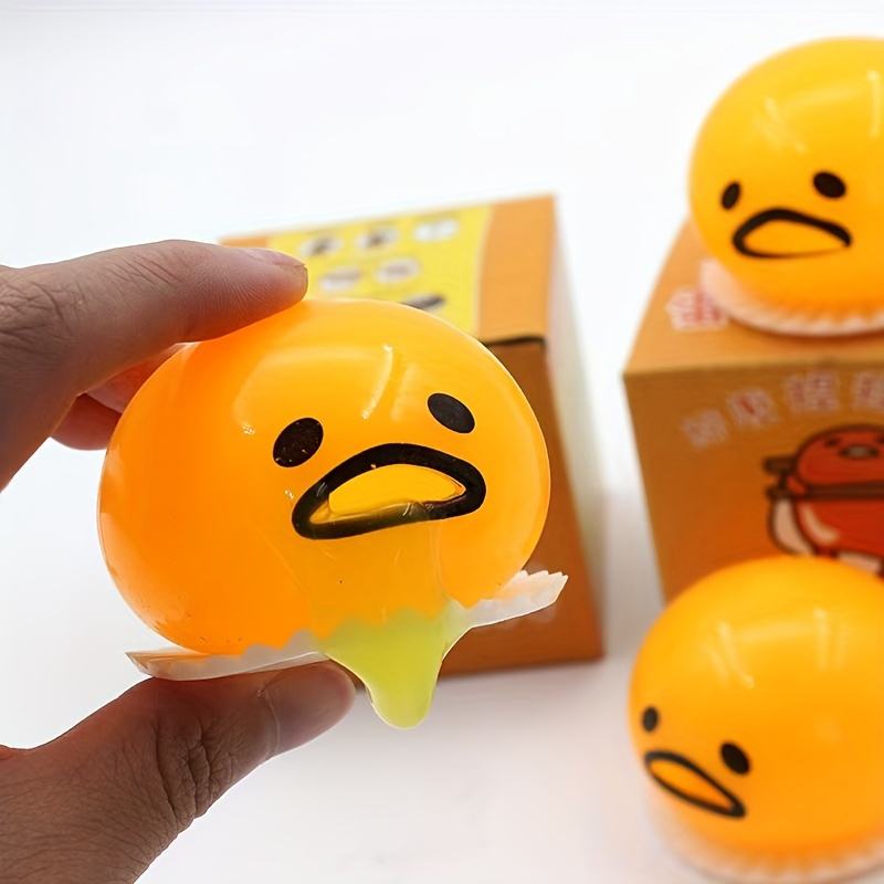 🐣 Funny Egg “Vomit” Squeeze Toy