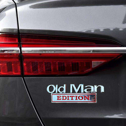 Old Man Edition Car Emblem 🚗