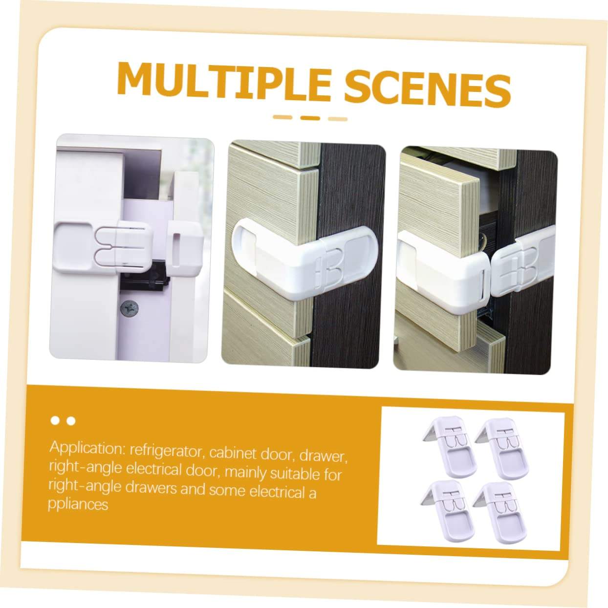 🔒 Child Safety Cabinet Lock – Protect Curious Little Hands
