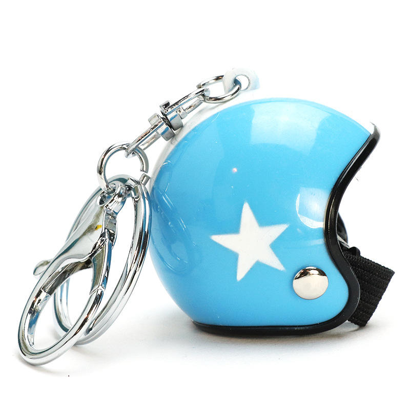 Cute Mini Helmet Keychain 🏍️