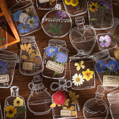 🌸 Aesthetic Transparent Dried Flower Bookmark