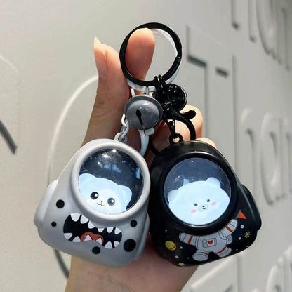 Astronaut Kitty Lightup Keychain  – Interactive Mini Companion!