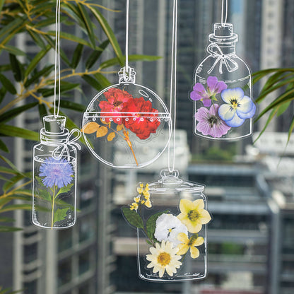 🌸 Aesthetic Transparent Dried Flower Bookmark