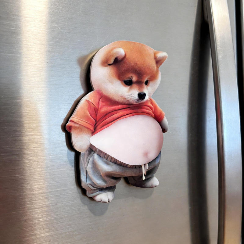 🐻 3D Cute Big Belly Cartoon Sticker 🌟