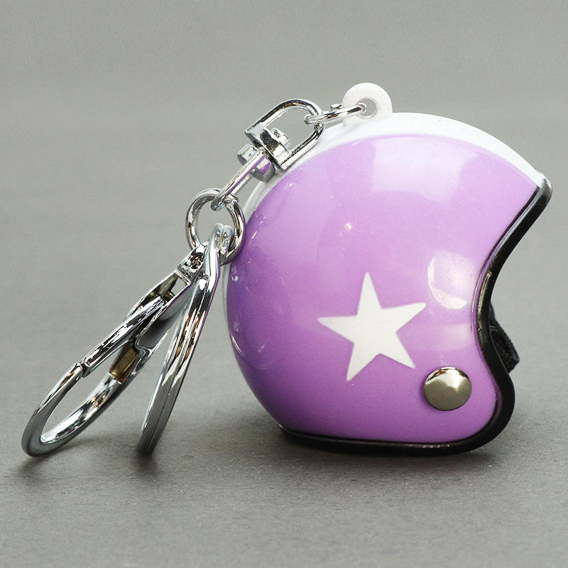 Cute Mini Helmet Keychain 🏍️