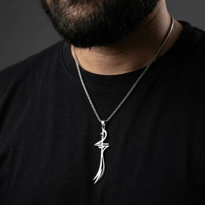 Zulfiqar Sword Hazrat Ali Maula Sword Pendant Necklace