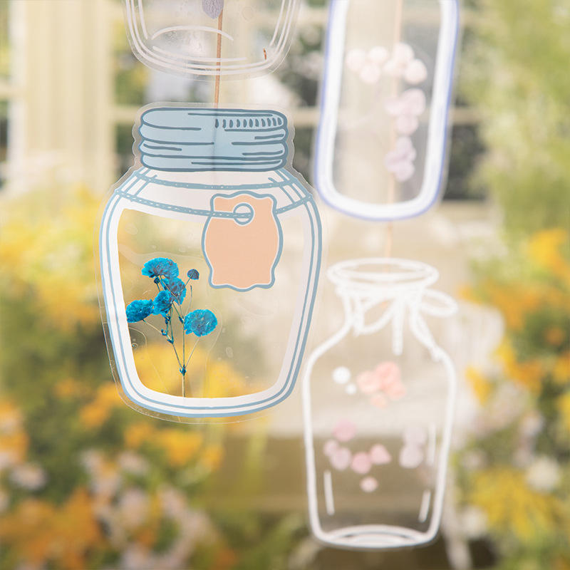 🌸 Aesthetic Transparent Dried Flower Bookmark