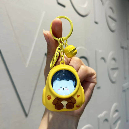 Astronaut Kitty Lightup Keychain  – Interactive Mini Companion!