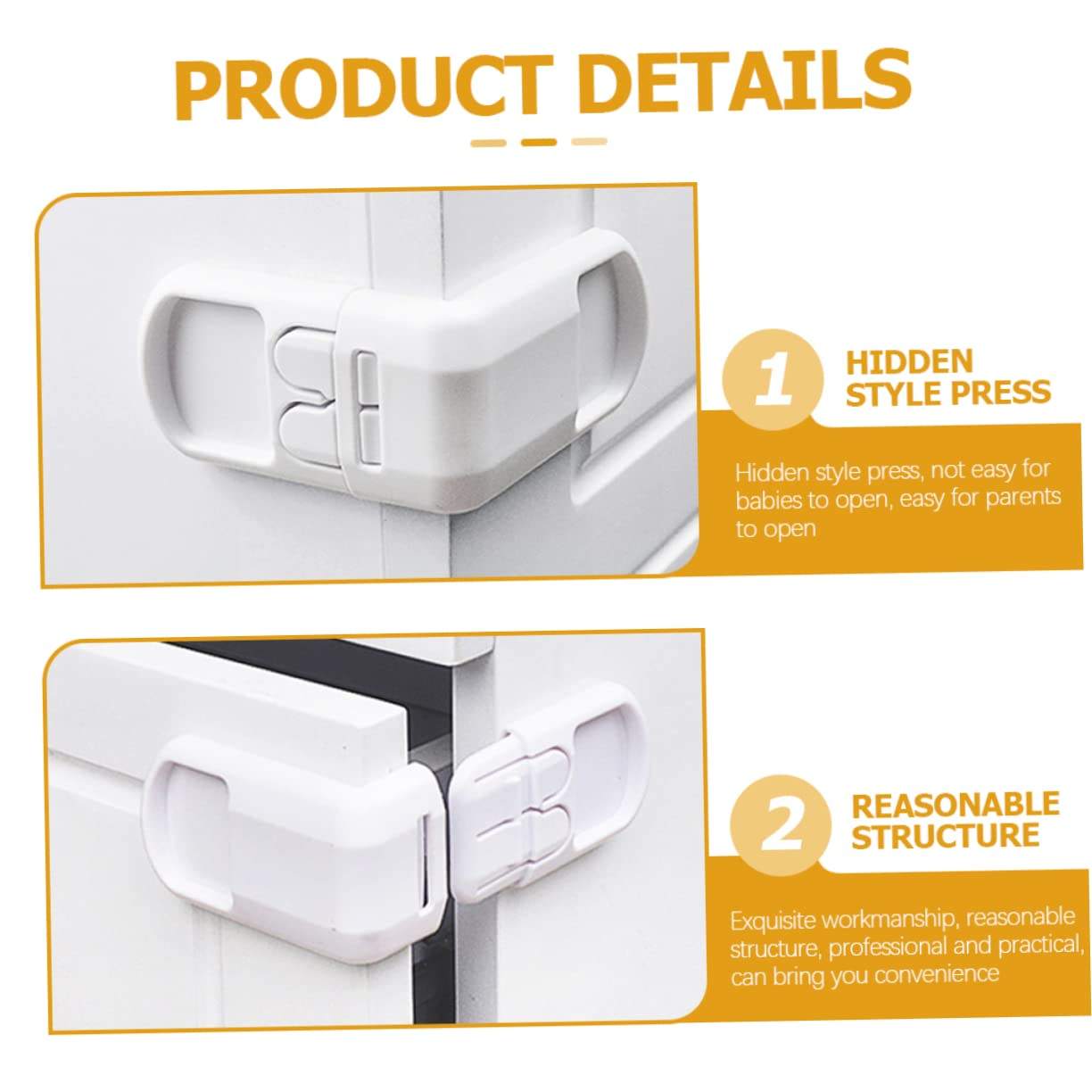 🔒 Child Safety Cabinet Lock – Protect Curious Little Hands