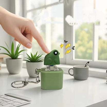 🐸 Cute Frog Keychain Accessory – Fun & Functional! 🌿