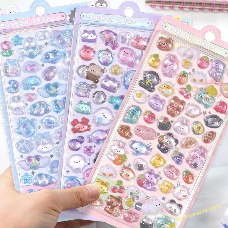 3D Puffy Stickers 🌈 | Cute & Colorful Decoration Magic ✨