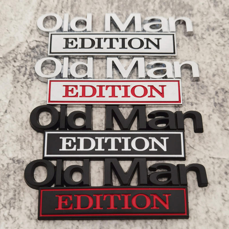 Old Man Edition Car Emblem 🚗