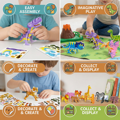 3D Cartoon Puzzle Set for Children