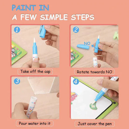 Reusable Magic Water Painting Book  (SET OF 2)😳😳