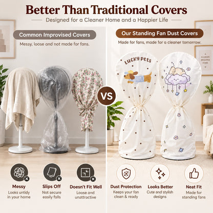 FanGuard™️ Reusable Standing Fan Dust Cover.