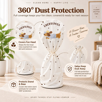 FanGuard™️ Reusable Standing Fan Dust Cover.