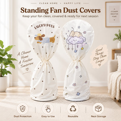 FanGuard™️ Reusable Standing Fan Dust Cover.
