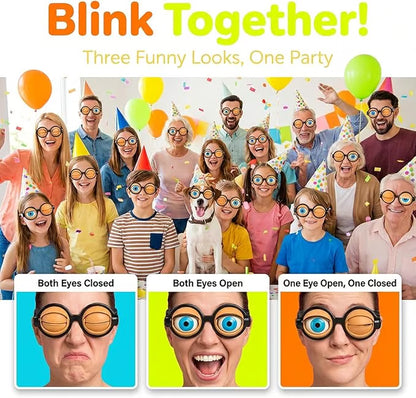 🎉🎉Novelty Funny Glasses with Winking Eye Mechanism