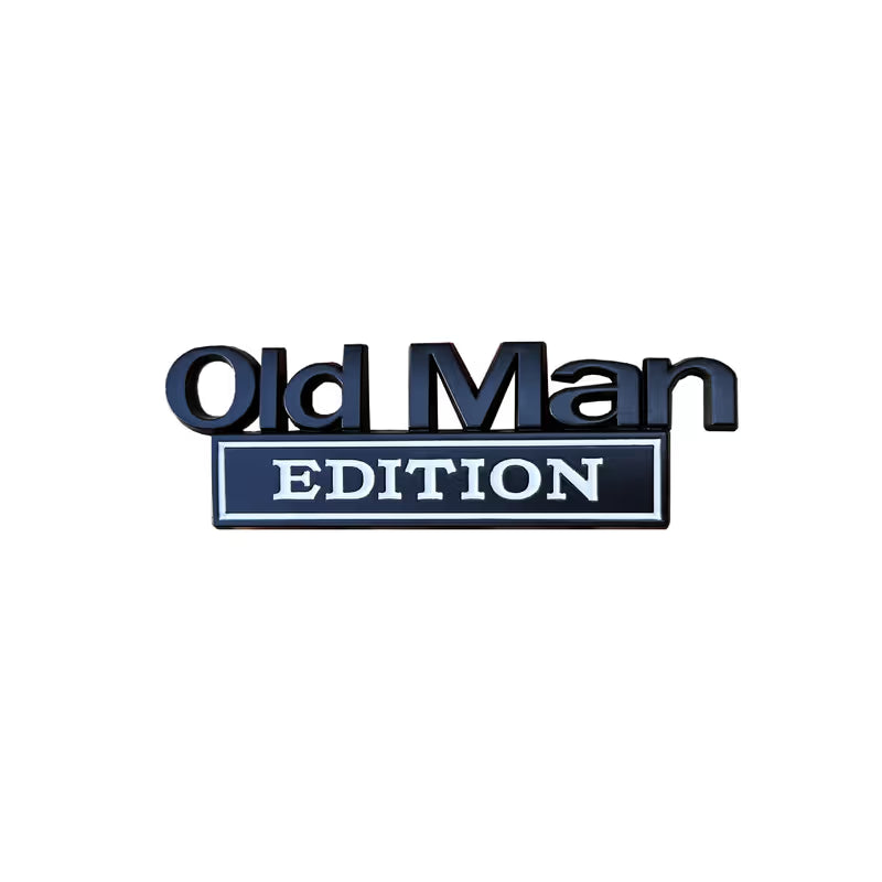 Old Man Edition Car Emblem 🚗