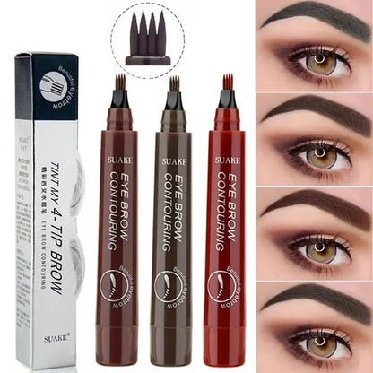 BrowMagic™ Natural Hair-Like 4 Tip Eyebrow Pencil Makeup for Women