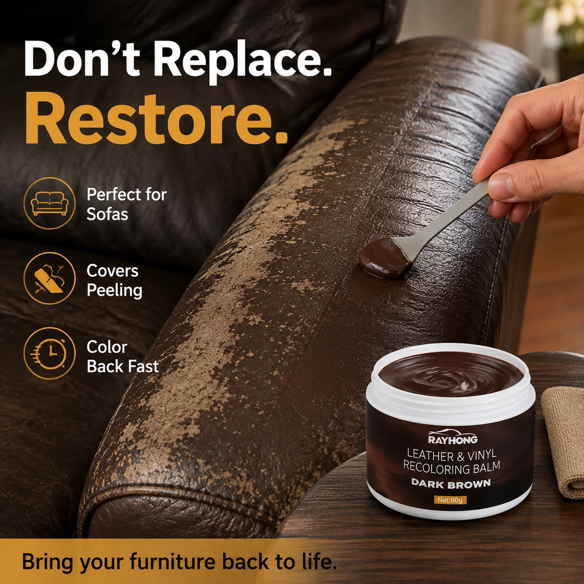 Leather Revive and Recoloring Balm
