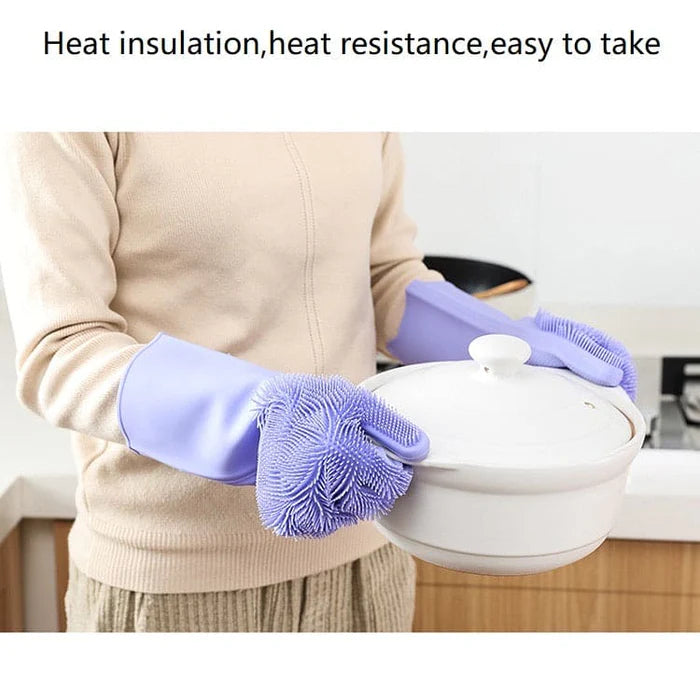 Durable Rubber Dishwashing Gloves