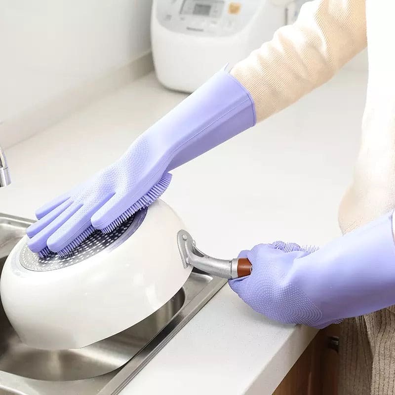 Durable Rubber Dishwashing Gloves