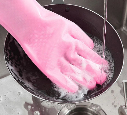 Durable Rubber Dishwashing Gloves