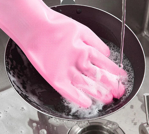 Durable Rubber Dishwashing Gloves