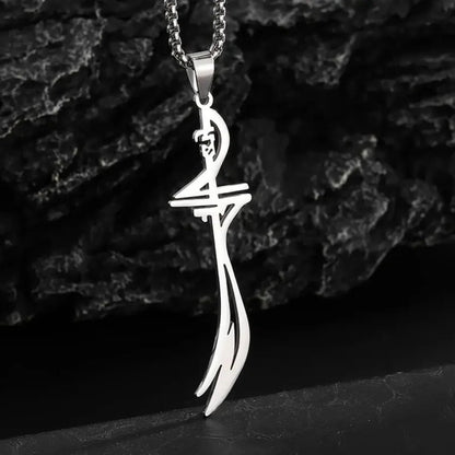 Zulfiqar Sword Hazrat Ali Maula Sword Pendant Necklace