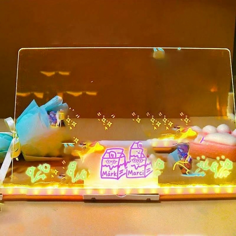 🎨 LED DIY Drawing Board for Kids – Reuseable Acrylic Art Board ✨