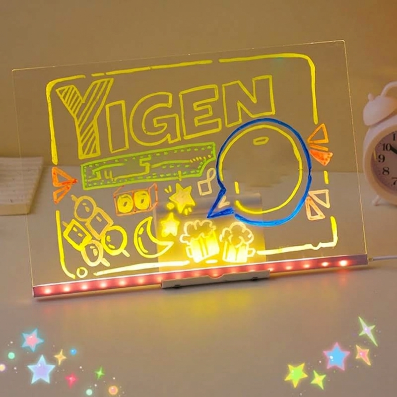 🎨 LED DIY Drawing Board for Kids – Reuseable Acrylic Art Board ✨